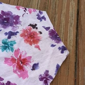 Floral print face mask